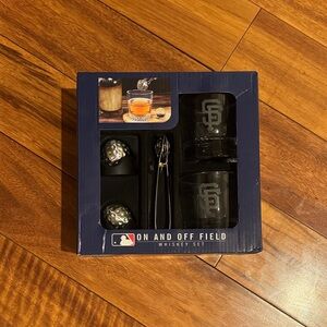 Baseball Whiskey Set with Glasses and Accessories - SF Giants